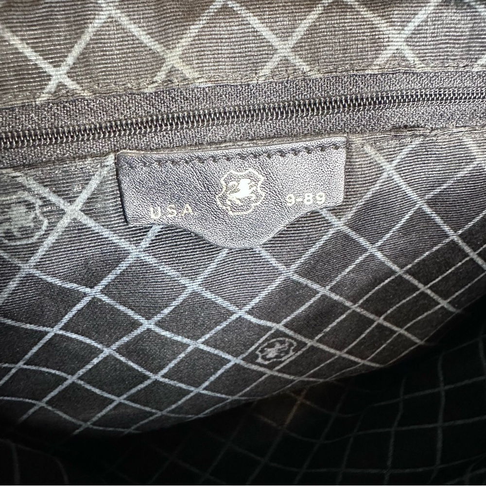 John Romain 60s Vintage Black Leather Handbag From Estate Old Money Quiet Luxury - Picture 10 of 15